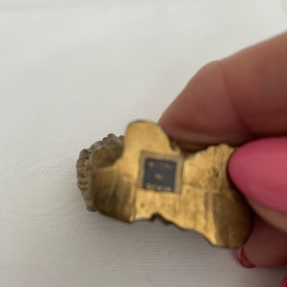 Vintage brass small dog figurine, Pekingese, Lhasa apso or shih tzo - Picture 4 of 4